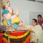 Shobha and Jitendra at the Ganpati Celebrations on 23rd Aug 2009..JPG